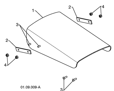 Control Panel / Discharge Chute 2 Diagram and Parts List for 11524E (96193006600)(2010-05) Husqvarna Snow Blower