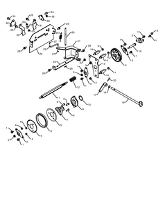 Drive 3 Diagram and Parts List for 5524ST 2009-08 Husqvarna Snow Blower