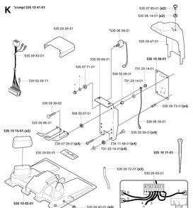 Charging Station 7 Diagram and Parts List for G1 1998-2003 Husqvarna Lawn Mower