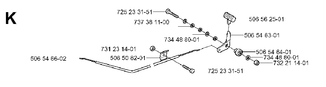 Controls Diagram and Parts List for RIDER13BIOCLIP (953520901)(2003-11) Husqvarna Lawn Tractor