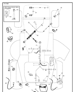 Electrical Diagram and Parts List for TC342 (96051018600)(2018-09) Husqvarna Lawn Tractor