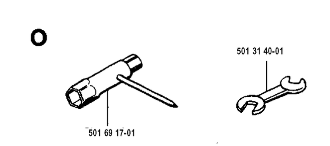 Accessories Diagram and Parts List for 125E  Husqvarna Edger