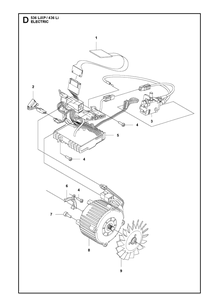 Electrical Diagram and Parts List for 536LIXP 2012-08 Husqvarna Chainsaw