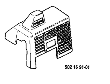 Air Cover Diagram and Parts List for 25RD 1989-10 Husqvarna Brush Cutter