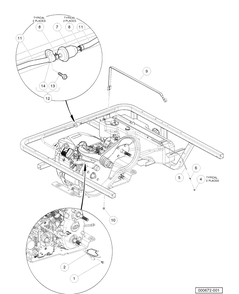 Fuel System Kawasaki Gasoline Vehicles Diagram and Parts List for HUV4421GXP 2006-11 Husqvarna Lawn Tractor