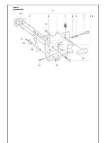 Crankcase Diagram and Parts List for 338XPT 2010-02 Husqvarna Chainsaw