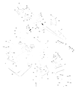 Mower Deck Diagram and Parts List for YTH1746 (954567055-A)(2000-11) Husqvarna Lawn Tractor