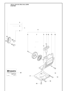 Starter 2 Diagram and Parts List for 327RX 2009-08 Husqvarna Trimmer