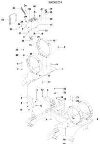 Ignition System Diagram and Parts List for PZ6029PFX (966062201)(2009-09) Husqvarna Lawn Mower