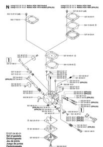 Carburetor Diagram and Parts List for 359 20070900001-Current Husqvarna Chainsaw