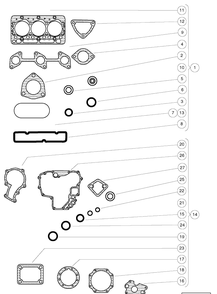 Gasket Kits Diagram and Parts List for HUV4421GXP 2009 Husqvarna Lawn Tractor