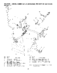 Mower Lift / Deck Lift Diagram and Parts List for 2042LS (96043004200)(2008-01) Husqvarna Lawn Tractor