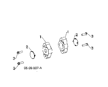Auger bearing Diagram and Parts List for 96193012204  Husqvarna Snow Blower
