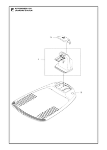 Charging Station Diagram and Parts List for 115H 2019-01 Husqvarna Lawn Mower