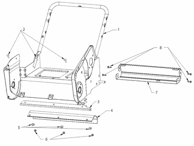 Frame Diagram and Parts List for ST121E (96183000102)(2012-09) Husqvarna Snow Blower
