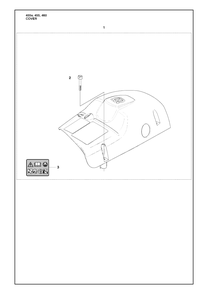 Cover Diagram and Parts List for 455ERANCHER 2009-10 Husqvarna Chainsaw