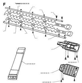 Part Location Diagram of 531003175 Husqvarna Blade