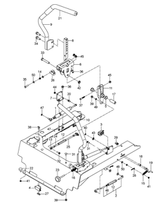 Steering Diagram and Parts List for 96661470200 2016-12 Husqvarna Lawn Mower
