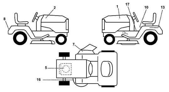 Part Location Diagram of 532158983 Husqvarna Manual, Owner's (English)