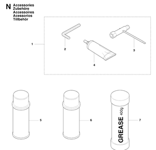 Accessories Diagram and Parts List for 326HD60 (X-SERIES)(20090900001-Current) Husqvarna Hedge Trimmer