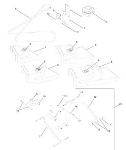 Part Location Diagram of 539130308 Husqvarna Shield. Belt. 61" - Drop S