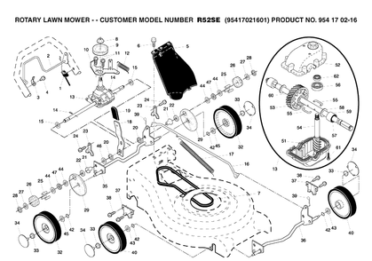 Part Location Diagram of 532187627 Husqvarna Spring