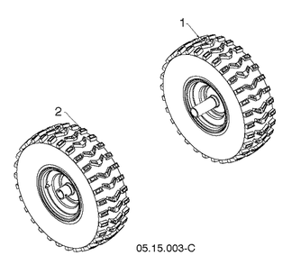 Wheels And Tires Diagram and Parts List for ST224 (96191008705)(2019-03) Husqvarna Snow Blower