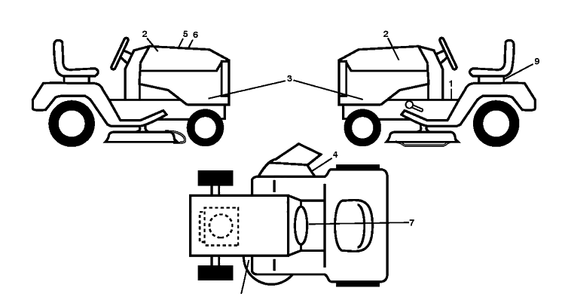 Part Location Diagram of 532430522 Husqvarna Decal, Replacement