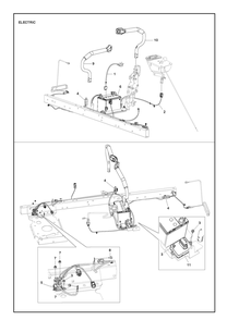 Electrical Diagram and Parts List for XCITETMZ345 Z350 Husqvarna Lawn Tractor