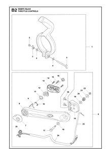 Part Location Diagram of 510909801 Husqvarna Wing Bolt