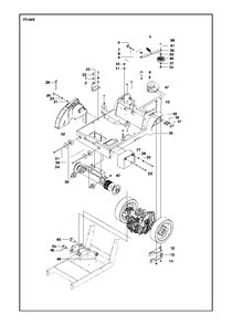 Frame Diagram and Parts List for FS520 (FS 524)(2011-02) Husqvarna Circular Saw