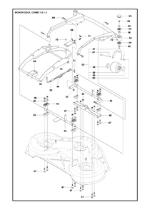 44-Inch/112cm Cutting Deck 4 Diagram and Parts List for C112 967693501 Husqvarna Lawn Tractor Accessories