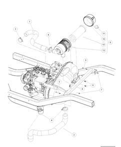Part Location Diagram of 603000975 Husqvarna Clamp, Hose, Ctb 55mm