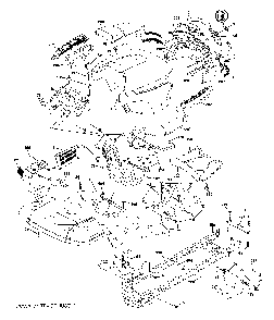Chassis And Enclosures Diagram and Parts List for YTH200TWIN (96041006302)(2009-10) Husqvarna Lawn Tractor