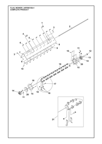 Complete Product Diagram and Parts List for ARFM5100V1  Husqvarna Lawn Tractor Accessories