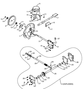 Auger Housing / Impeller Assembly 6 Diagram and Parts List for 11524E (96193006600)(2010-05) Husqvarna Snow Blower