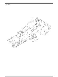 Chassis / Frame Diagram and Parts List for R216TAWD 2021-11 Husqvarna Lawn Mower
