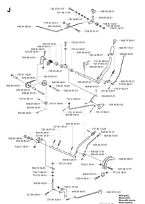 Controls Diagram and Parts List for RIDER16 2003-01 Husqvarna Lawn Mower