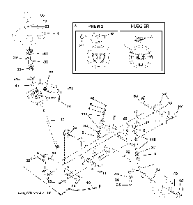 Steering Diagram and Parts List for CTH200TWIN (96061022601)(2008-09) Husqvarna Lawn Tractor