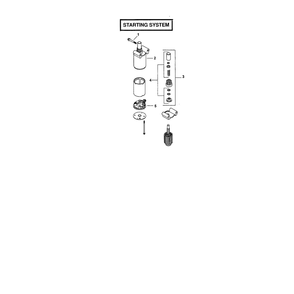 Engine >> Starting System Diagram and Parts List for YTS4500  Husqvarna Lawn Tractor