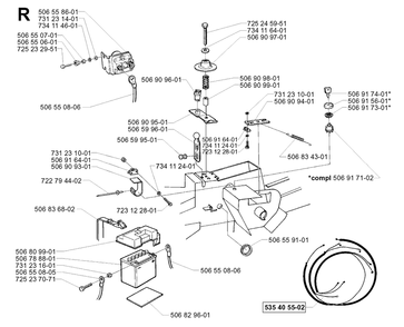 Part Location Diagram of 535405502 Husqvarna No Description Available