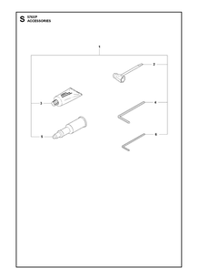 Accessories Diagram and Parts List for 576XP-576XPEPA 20100100001-20110100000 Husqvarna Chainsaw