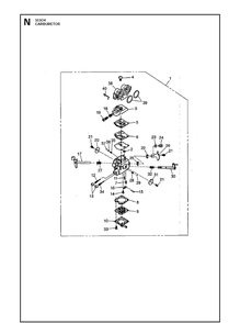 Carburetor 2 Diagram and Parts List for 35304 2009-08 Husqvarna Lawn Tractor Accessories