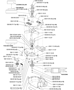 Blower - A Diagram and Parts List for HCS1372 (539111750)(2005-03) Husqvarna Lawn Tractor Accessories