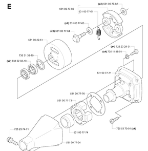 Part Location Diagram of 531007761 Husqvarna 