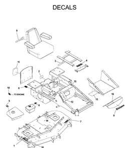 Part Location Diagram of 539107743 Husqvarna DECAL, i Z4218