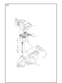 Part Location Diagram of 525814801 Husqvarna Seat
