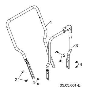Handle Diagram and Parts List for ST224 (96191008705)(2019-03) Husqvarna Snow Blower