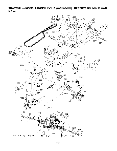 Drive Diagram and Parts List for 2042LS (96043004200)(2008-01) Husqvarna Lawn Tractor