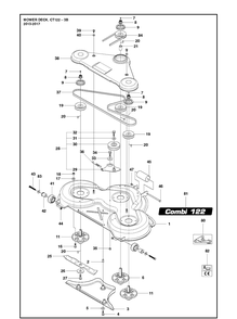 Part Location Diagram of 504620101 Husqvarna Deck Shell Assy